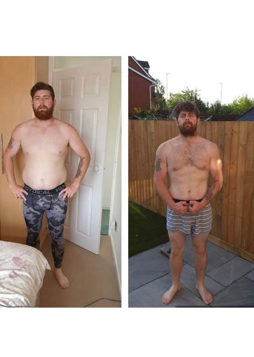 James R., 28 body transformation — FitnessByMaddy client