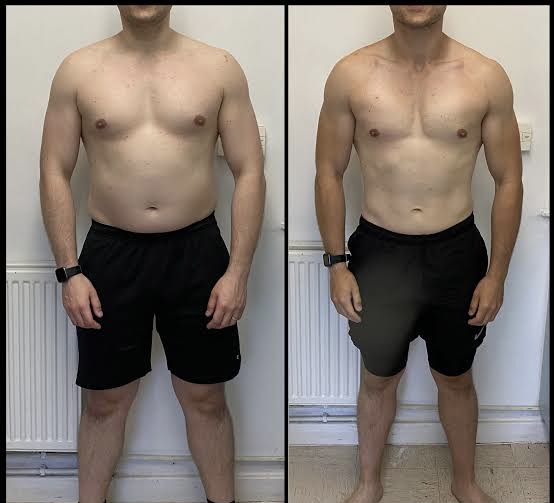 Sam H., 31 body transformation — FitnessByMaddy client