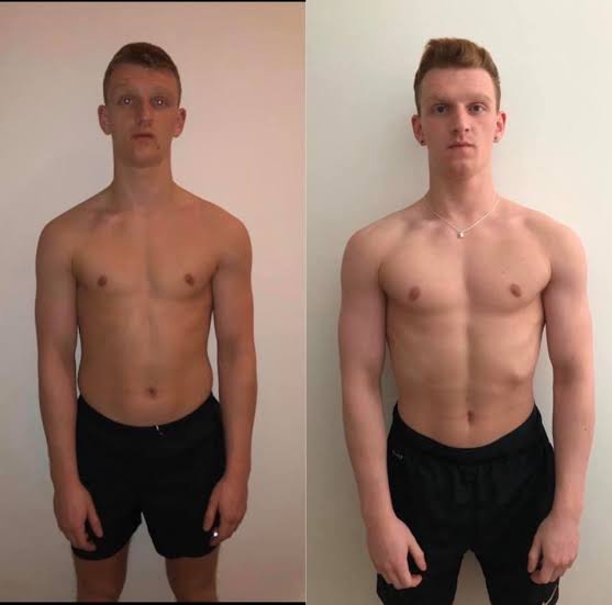 Tyler B., 22 body transformation — FitnessByMaddy client